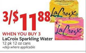 Fareway Lacroix Sparkling Water offer
