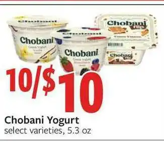 Fareway Chobani Yogurt offer