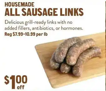 New Seasons Market Housemade All Sausage Links offer