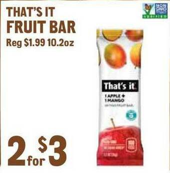 New Seasons Market That's It Fruit Bar offer