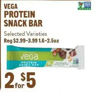 New Seasons Market Vega Protein Snack Bar offer