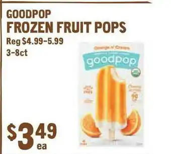 New Seasons Market Goodpop Frozen Fruit Pops offer
