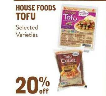 New Seasons Market House Foods Tofu offer
