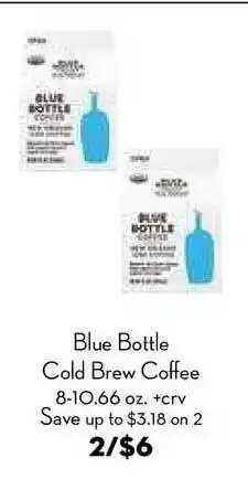 Bristol Farms Blue Bottle Cold Brew Coffee offer