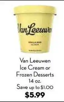 Bristol Farms Van Leeuwen Ice Cream Or Frozen Desserts offer