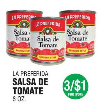 Carnicerias Jimenez La Preferida Salsa De Tomate offer