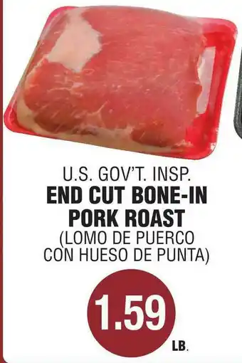 Carnicerias Jimenez End Cut Bone-in Pork Roast offer