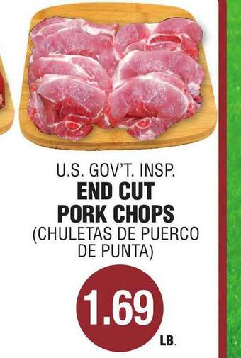 Carnicerias Jimenez End Cut Pork Chops offer
