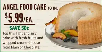 Central Market Angel Food Cake 10 In. offer