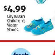 Aldi Lily & Dan Children's water shoes offer