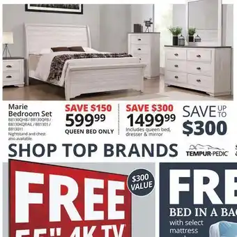 Conn's Home Plus Marie Bedroom Set offer