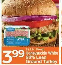 Edwards Food Giant Honeysuckle White 93% Lean Ground Turkey offer