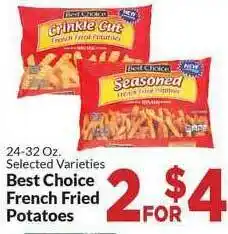Homeland Market Best Choice French Fried Potatoes offer