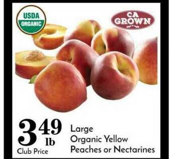 Pavilions Large Organic Yellow Peaches Or Nectarines offer