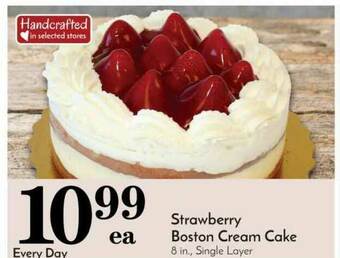 Pavilions Strawberry Boston Cream Cake offer