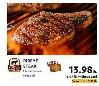Reasors Ribeye Steak offer