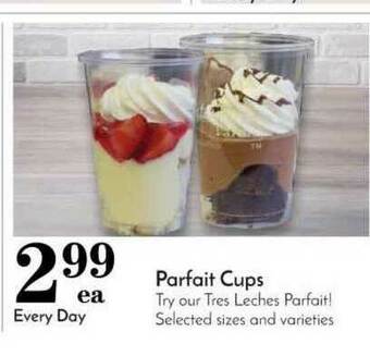 Pavilions Parfait Cups offer