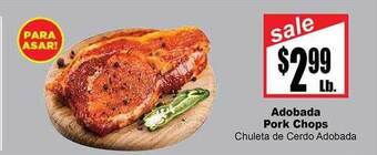 Rancho Markets Adobada Pork Chops Chuleta De Cerdo Adobada offer