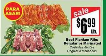 Rancho Markets Beef Flanken Ribs Regular Or Marinated offer
