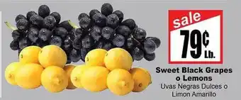 Sweet Black Grapes O Lemons Uvas Negras Dulces O Limon Amarillo