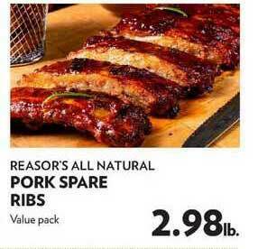 Reasors Pork Spare Ribs offer