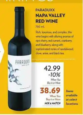 Paraduxx Napa Valley Red Wine