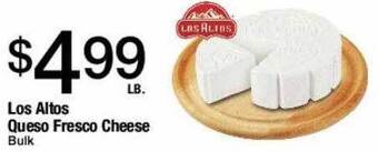 Jons International Los Altos Queso Fresco Cheese offer