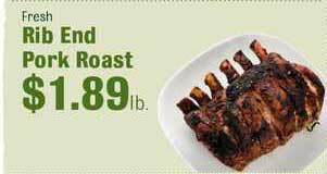Robert Fresh Market Rib End Pork Roast offer