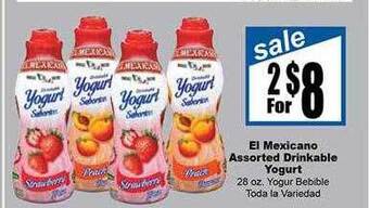 Rancho Markets El Mexicano Assorted Drinkable Yogurt offer