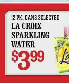 The Markets La Croix Sparkling Water offer