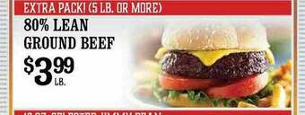 The Markets 80% Lean Ground Beef offer