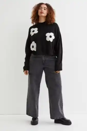 H&m+ wide high jeans