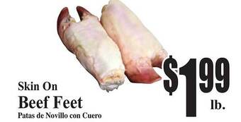 Baja Ranch Skin On Beef Feet offer