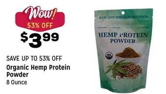 Grocery Outlet Organic Hemp Protein Powder offer