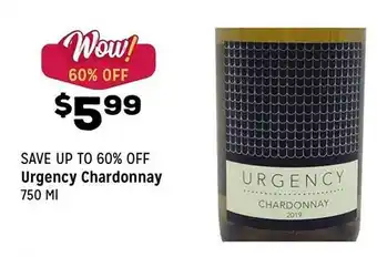 Grocery Outlet Urgency Chardonnay offer