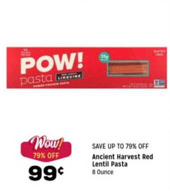 Grocery Outlet Ancient Harvest Red Lentil Pasta offer