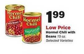 Stater Bros Hormel Chili With Beans offer