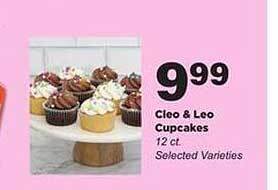 Stater Bros Cleo & Leo Cupcakes offer