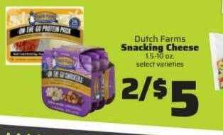 County Market Dutch Farms Snacking Cheese offer