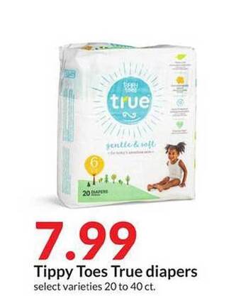 Hy-Vee Tippy Toes True Diapers offer