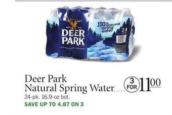 Publix Deer Park Natural Spring Water offer