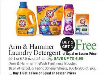 Publix Arm & Hammer Laundry Detergent offer