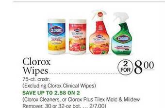Publix Clorox Wipes offer