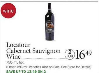 Publix Locatour Cabernet Sauvignon Wine offer