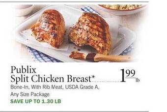 Publix Publix Split Chicken Breast offer