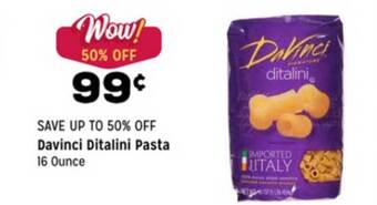 Grocery Outlet Davinci Ditalini Pasta offer