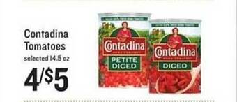 Lowes Foods Contadina Tomatoes offer