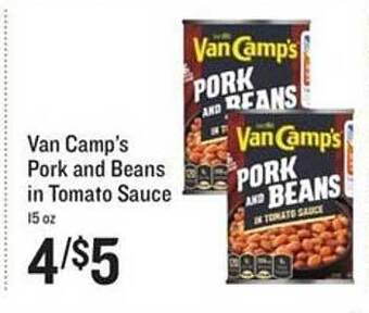 Lowes Foods Van Camp's Pork And Beans In Tomato Sauce offer