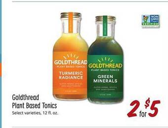 Sprouts Farmers Market Goldthread Plant Based Tonics offer