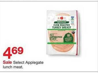 Target Applegate Lunch Meat offer